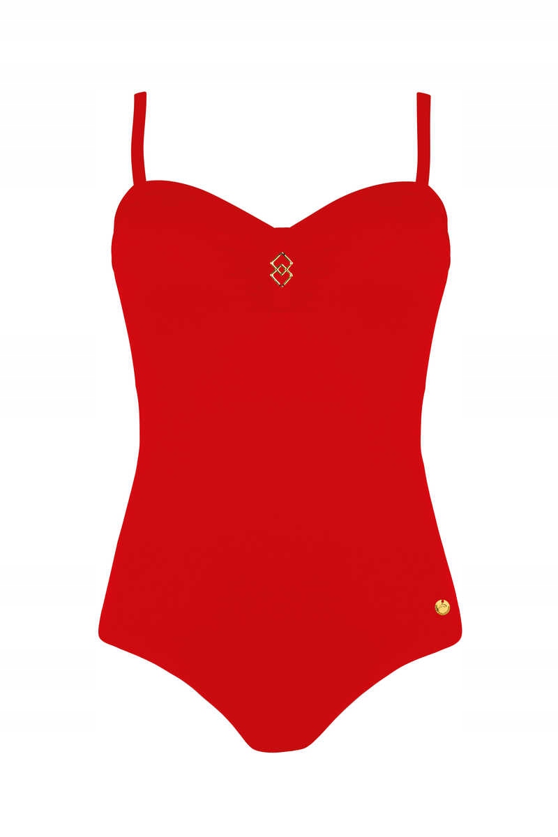 Self Jednodílné plavky Alcudia 7 červená 75C