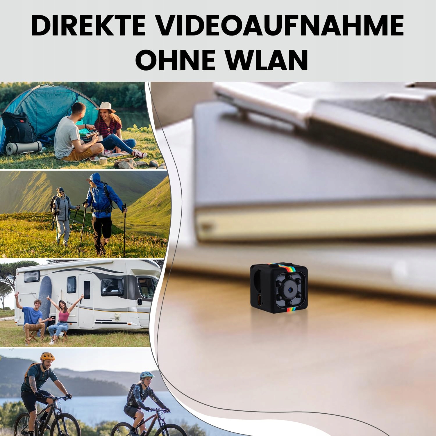 BEXTGOO Kamera Bez WiFi 1080P Mini 32GB Nocna Wizyjna — miniatura 2