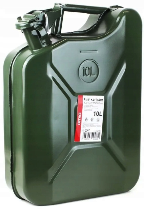 KANISTER METALOWY BLASZANY 10L CERTYFIKAT TUV