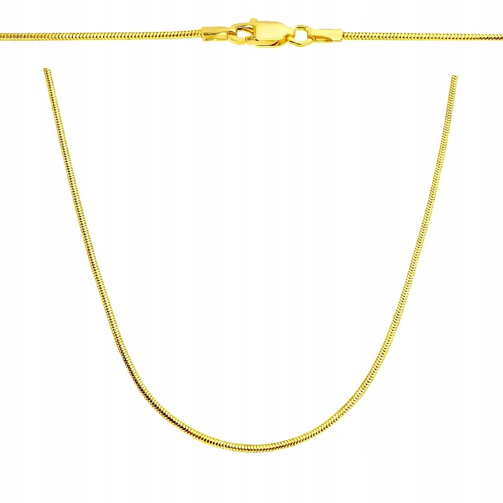 Złoty łańcuszek damski pełny Snake 55 cm złoto pr. 585