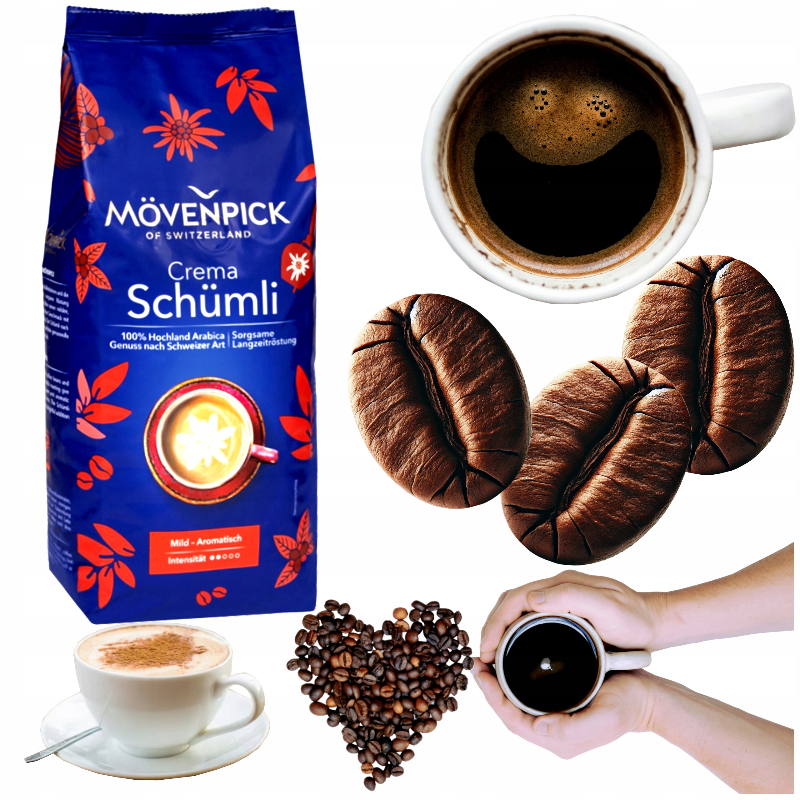 Kawa ziarnista Arabica Movenpick ziarnista Movenpick Schümli 1 kg 1000 g