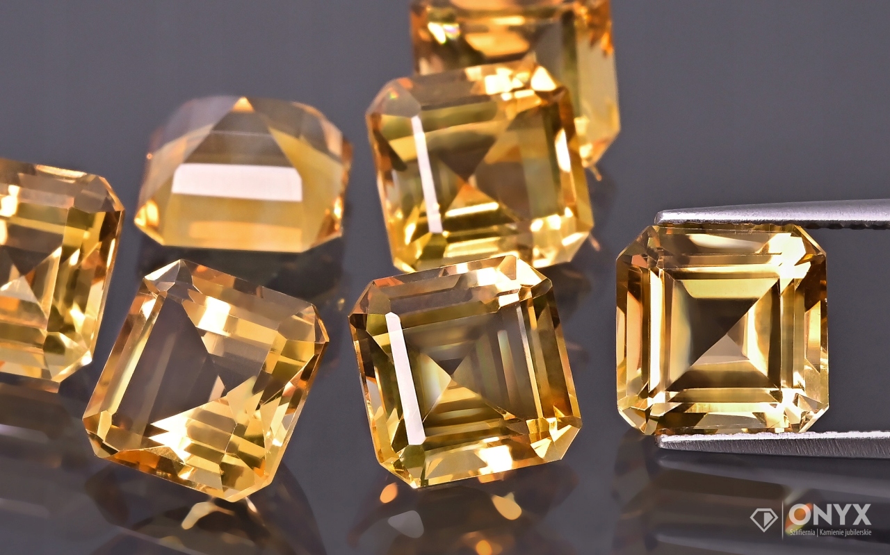 Citron A fazetovaný oktagon 8x8 mm