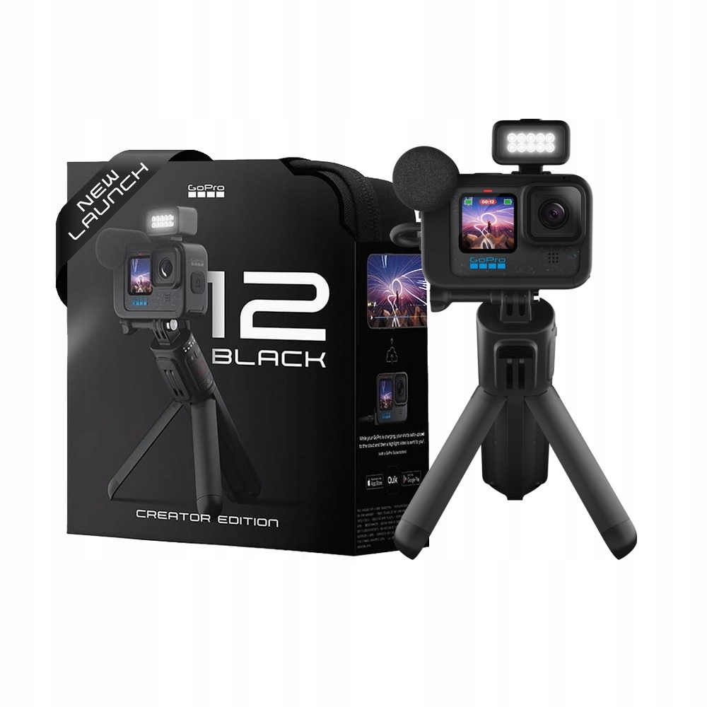 Sportovní kamera GoPro HERO12 Black Creator Edition 5.3K Zvětšený set