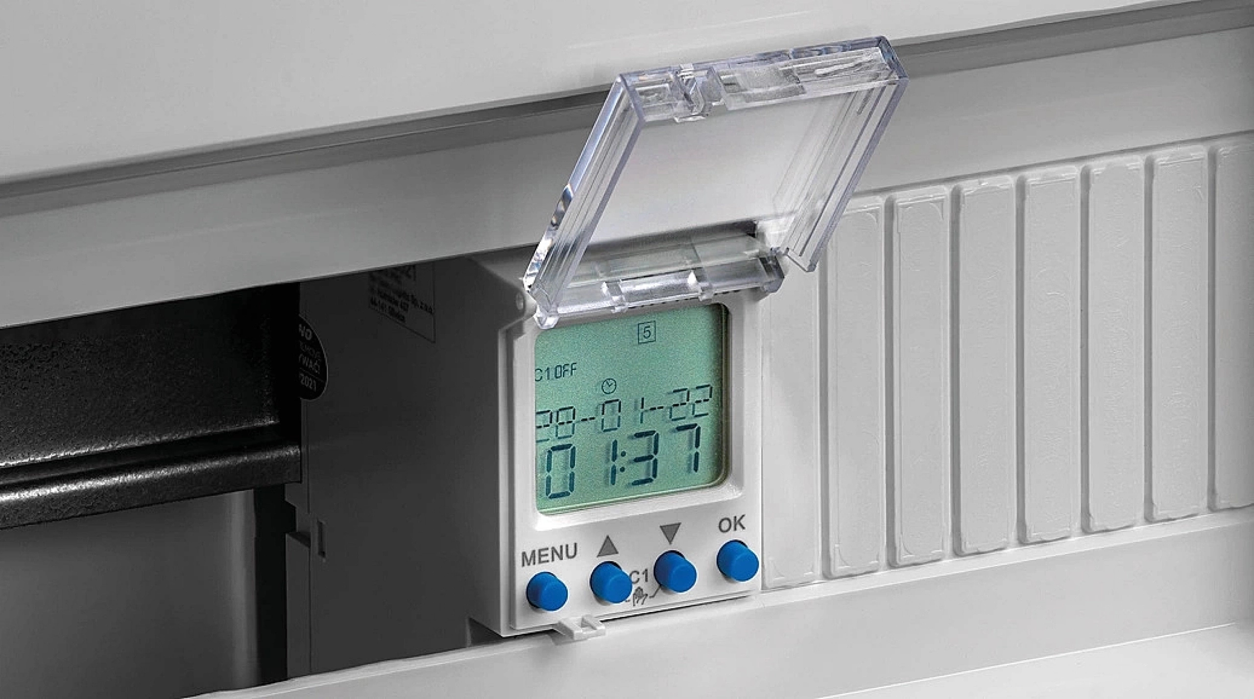 ORNO Timer Elektroniczny Programator Astronomiczny Czasowy LCD na Szynę DIN Marka Orno