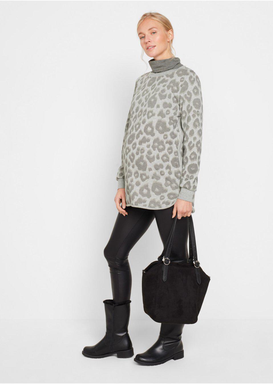 SZARA BLUZA W CĘTKI Bonprix S30 38