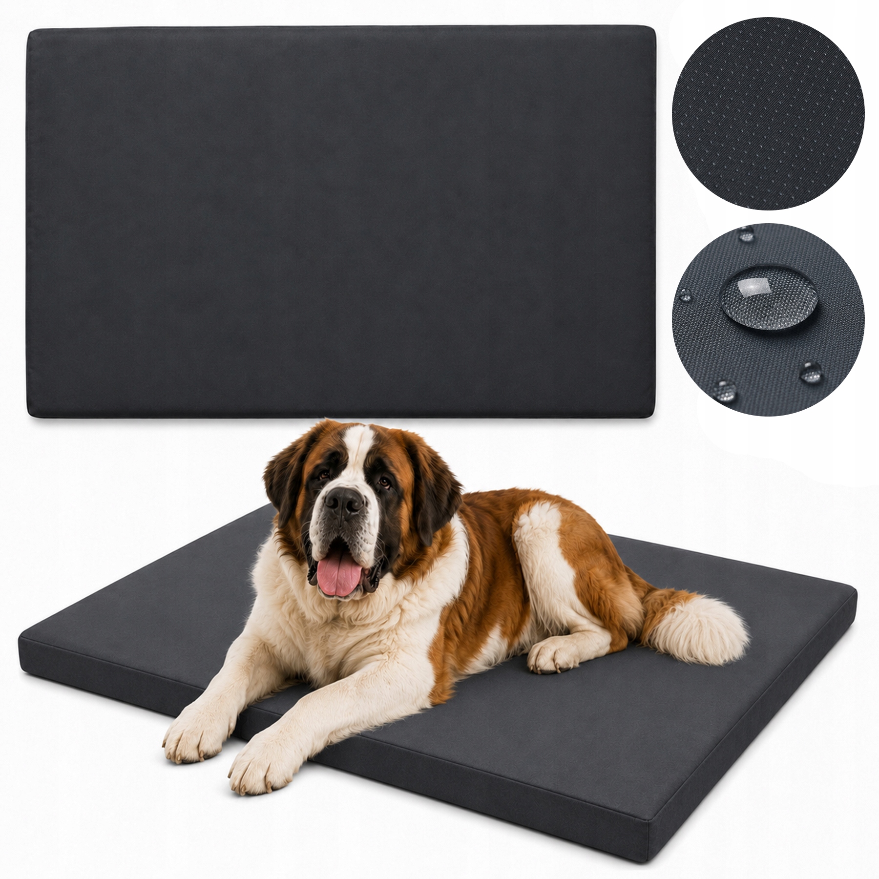 Voděodolné Pelíšek Pro Psa 120 x 90 cm Velké Potah XXL Se Zámkem Pvc