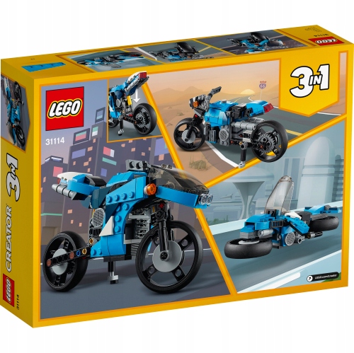 LEGO CREATOR 3W1 Supermotocykl 31114 Marka LEGO