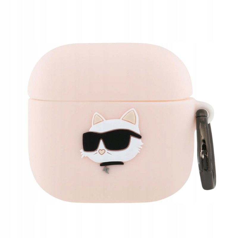 Karl Lagerfeld Silicone Choupette Head 3D Etui AirPods 4 (różowy)