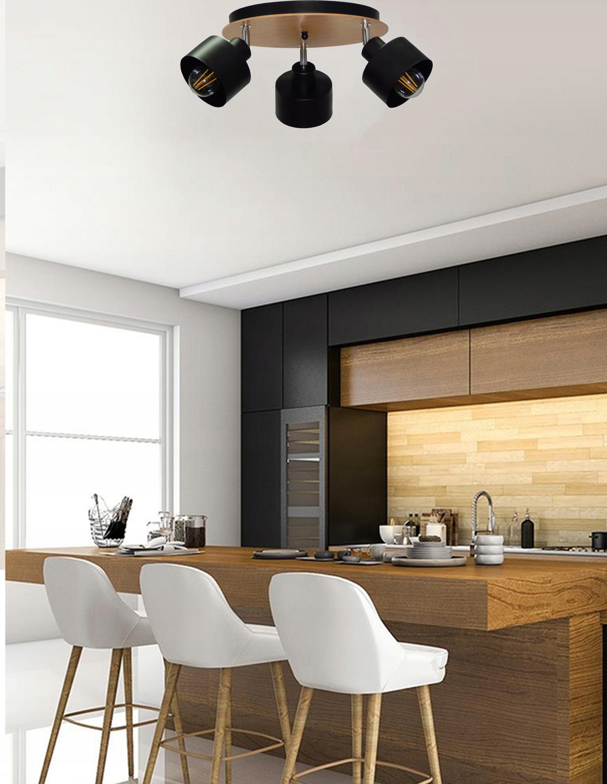 ŻYRANDOL LAMPA PLAFON SUFITOWY 003-SKL LOFT LED E27 SALON KUCHNIA POKÓJ Kod producenta 003-SKL