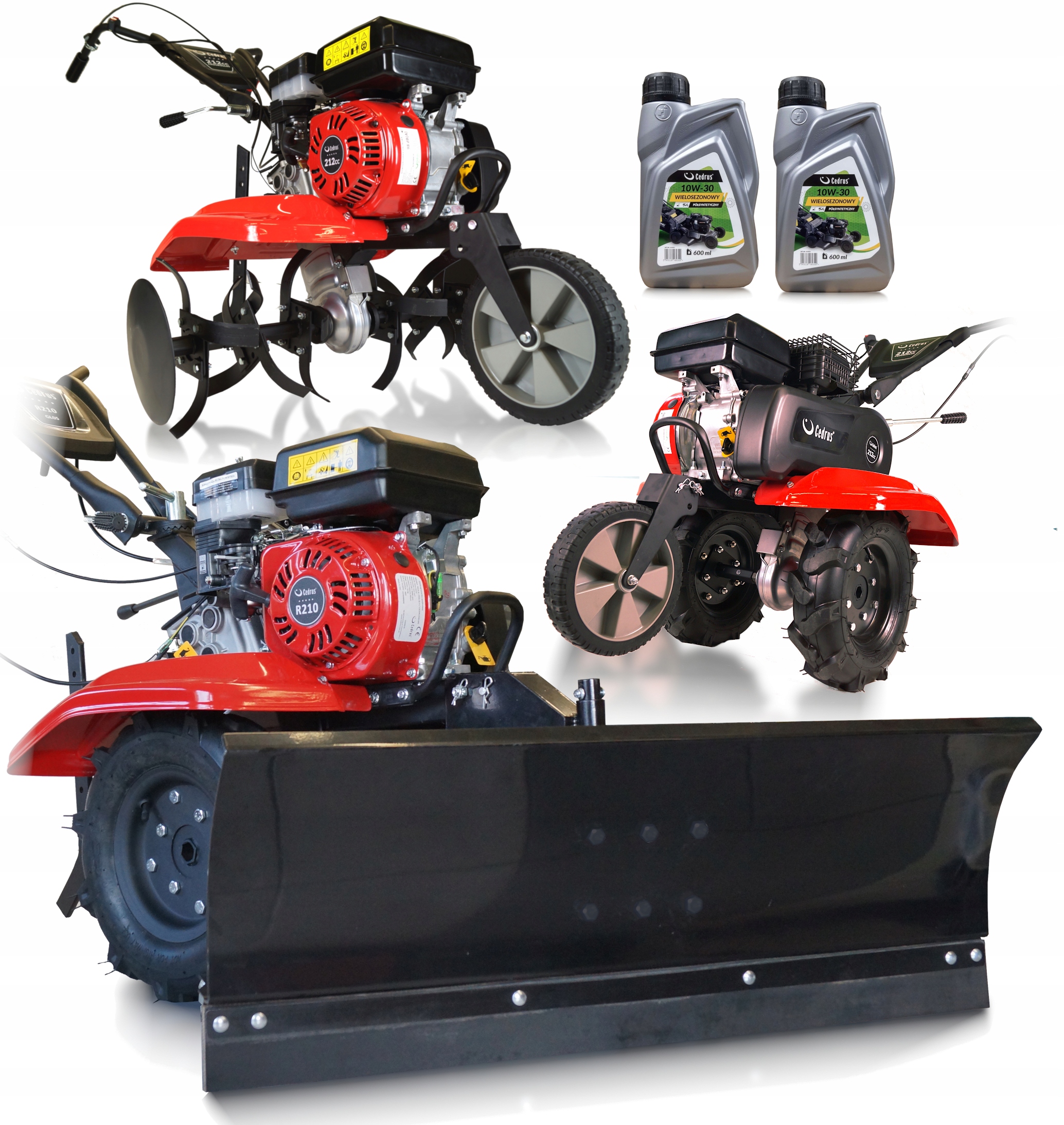 GLEBOGRYZARKA CEDRUS GL05 + KOŁA + PŁUG DO ŚNIEGU