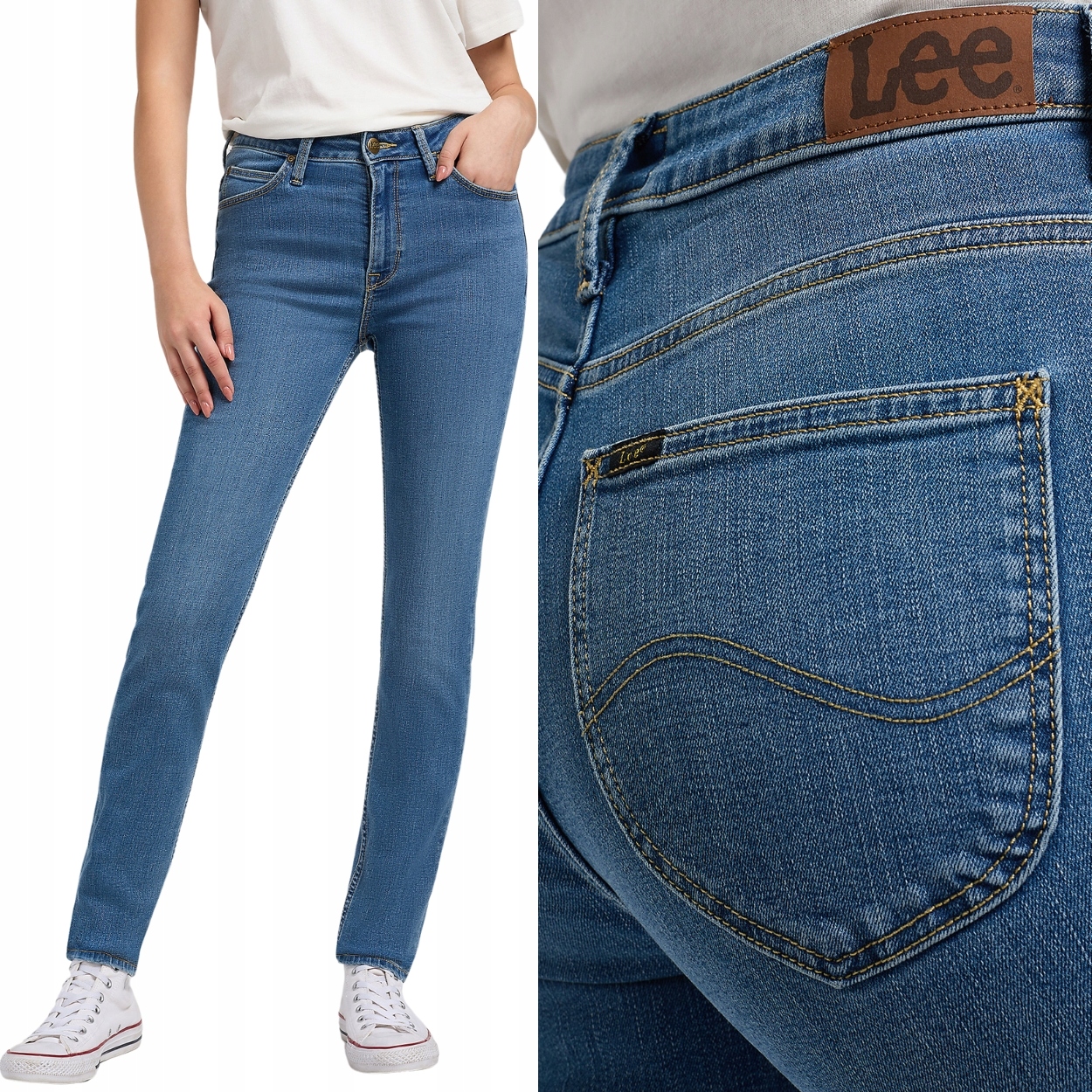 Lee Scarlett High Palette vysoké dámské džínové kalhoty úzké nohavice W28 L31
