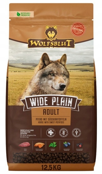 Levně Wolfsblut Dog Wide Plain – koně a batáty 12,5 kg