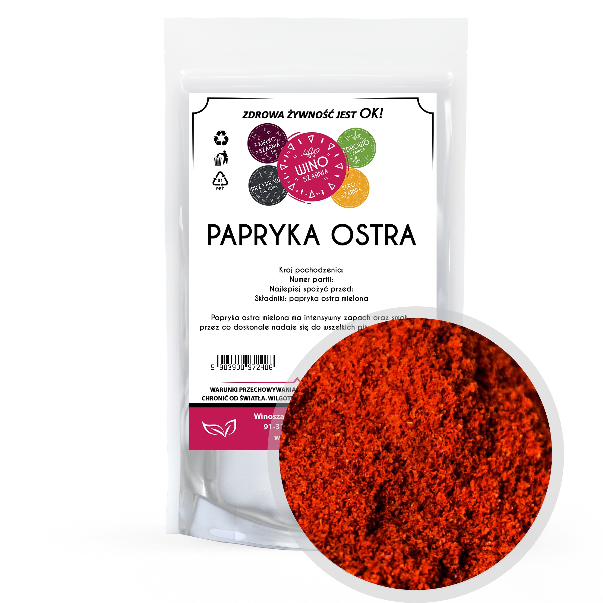 Papryka ostra mielona 100g - PRZYPRAWOSZARNIA