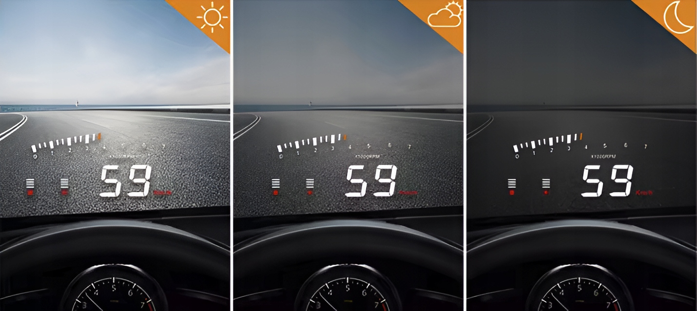 WYŚWIETLACZ NA SZYBĘ HUD head up display do auta OBD przezierny prędkość Marka Inna