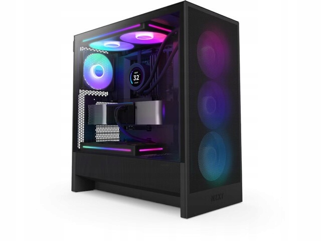 Nzxt Obudowa H5 Flow Rgb Midi tower z oknem (2024) Czarna