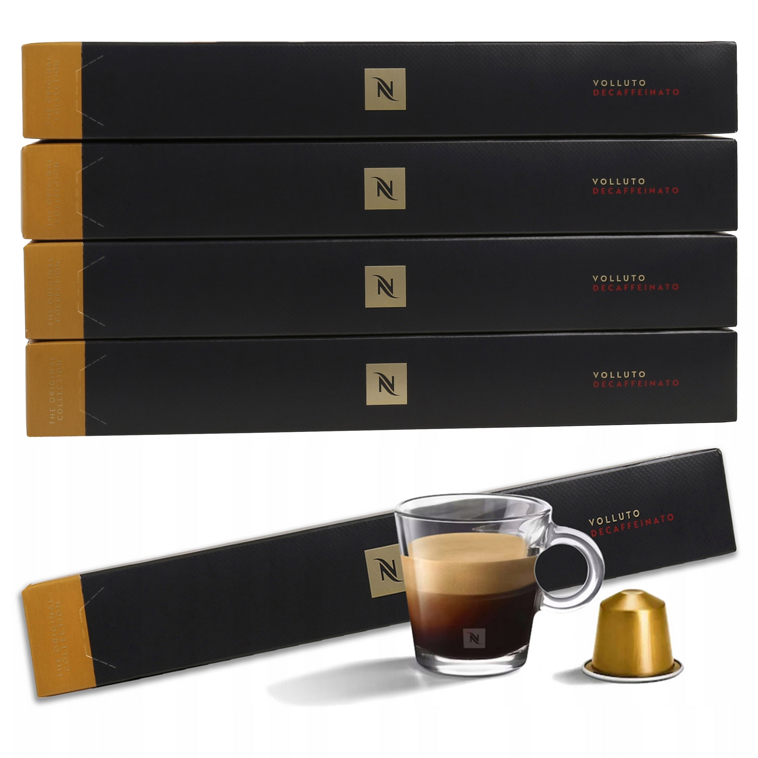 Levně Káva v kapslích s příchutí Volluto Decaffeinato Nespresso 50 kapslí