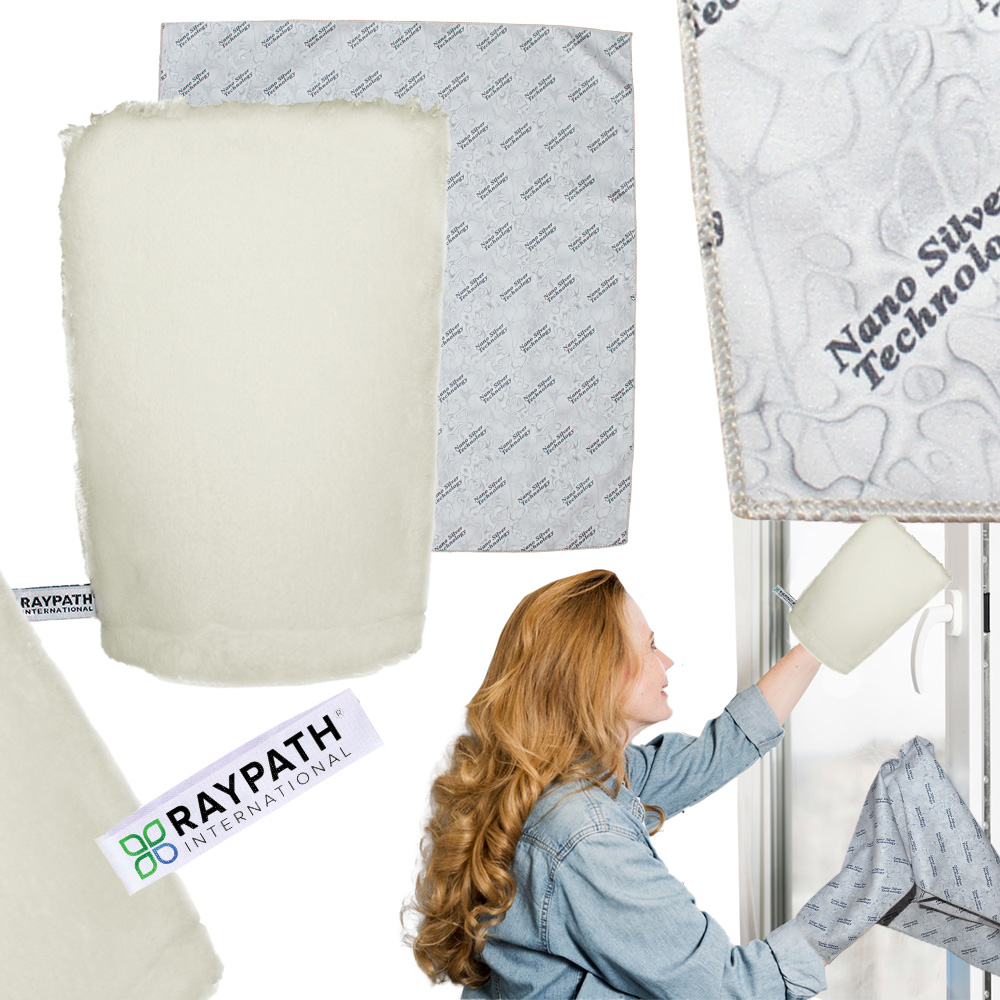 Levně Raypath Sada rukavic Bílá na mokro Roz M Čistič Sunbeam Šedá pro domácnost