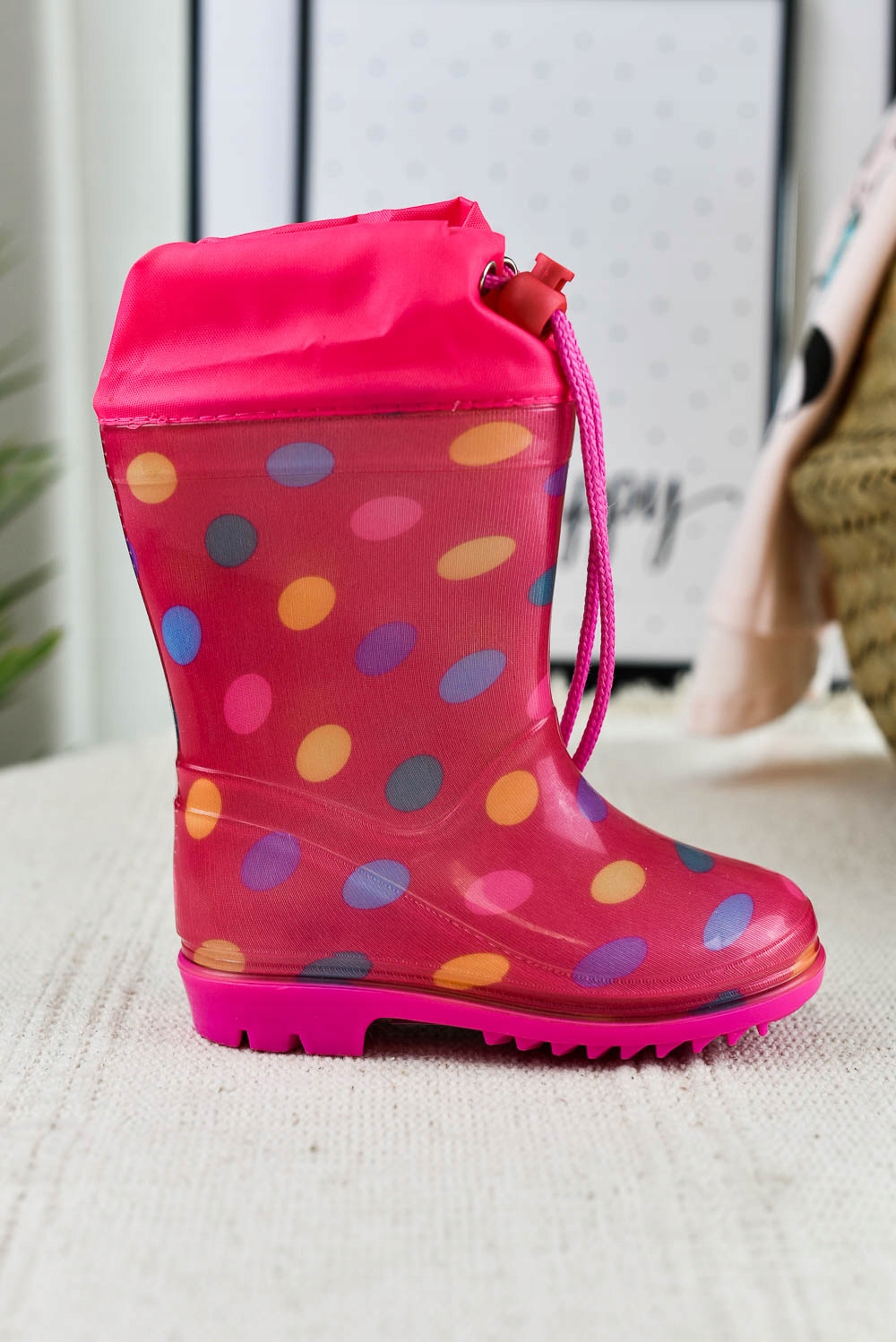 Kalosze dziecięce Groszki różowe (29) Marka Inna marka