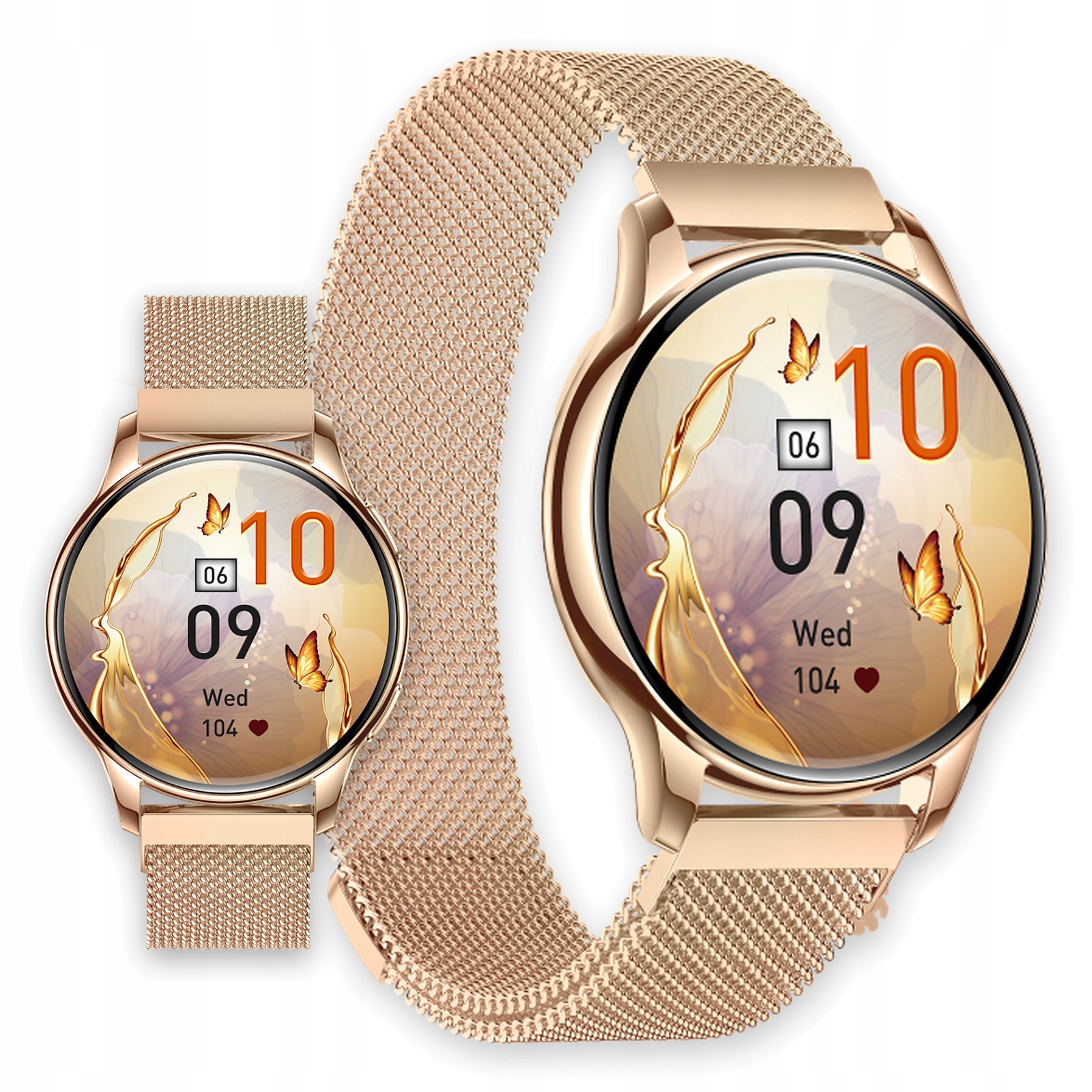 Smartwatch Ecowatch 3 Amoled 1,32" Rozmowy Bluetooth IP67 Sport Złoty