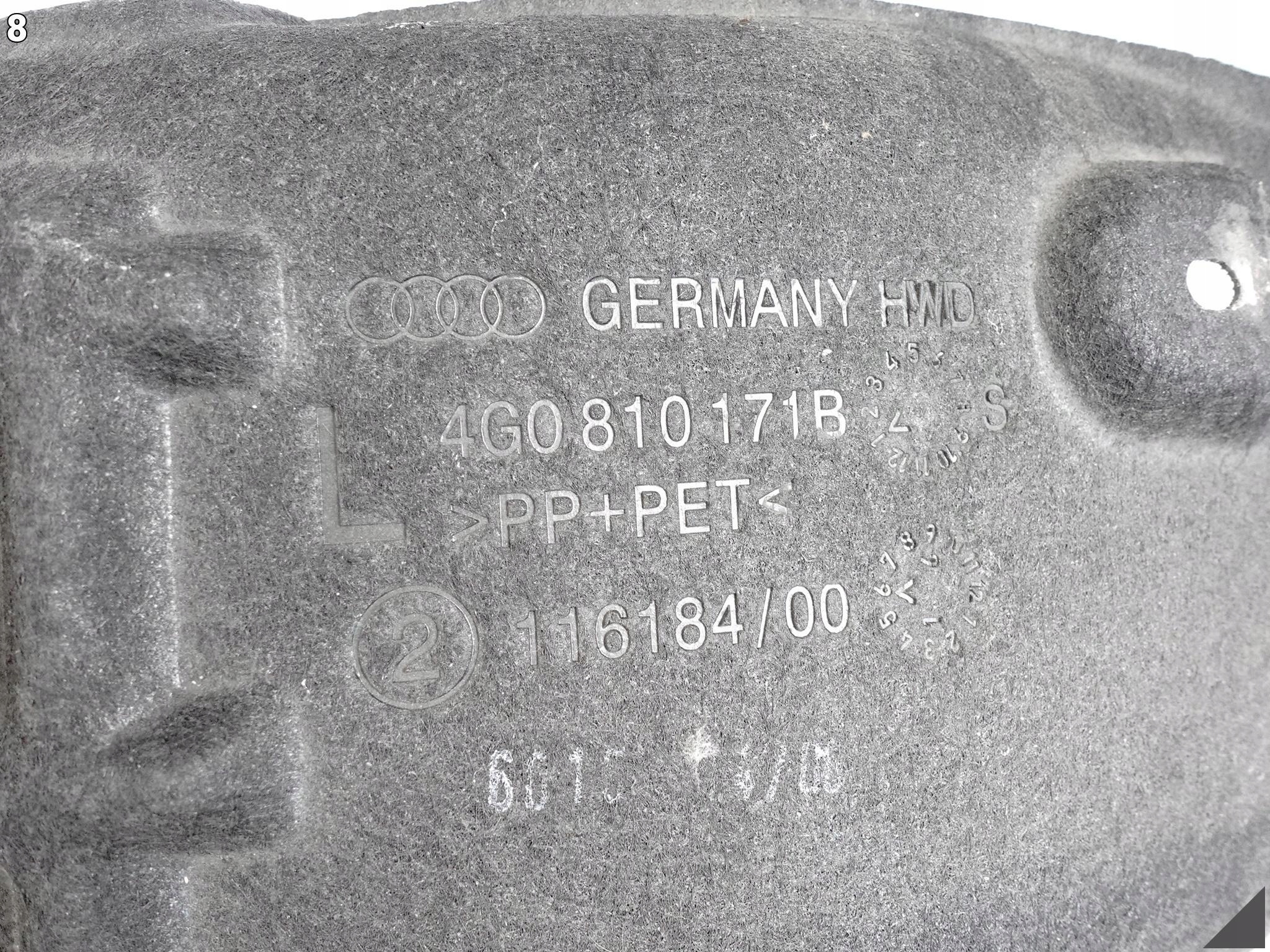 AUDI A6 S6 4G0 C7 LIFT 14-18 mudguard side WNEKI wheels left rear part