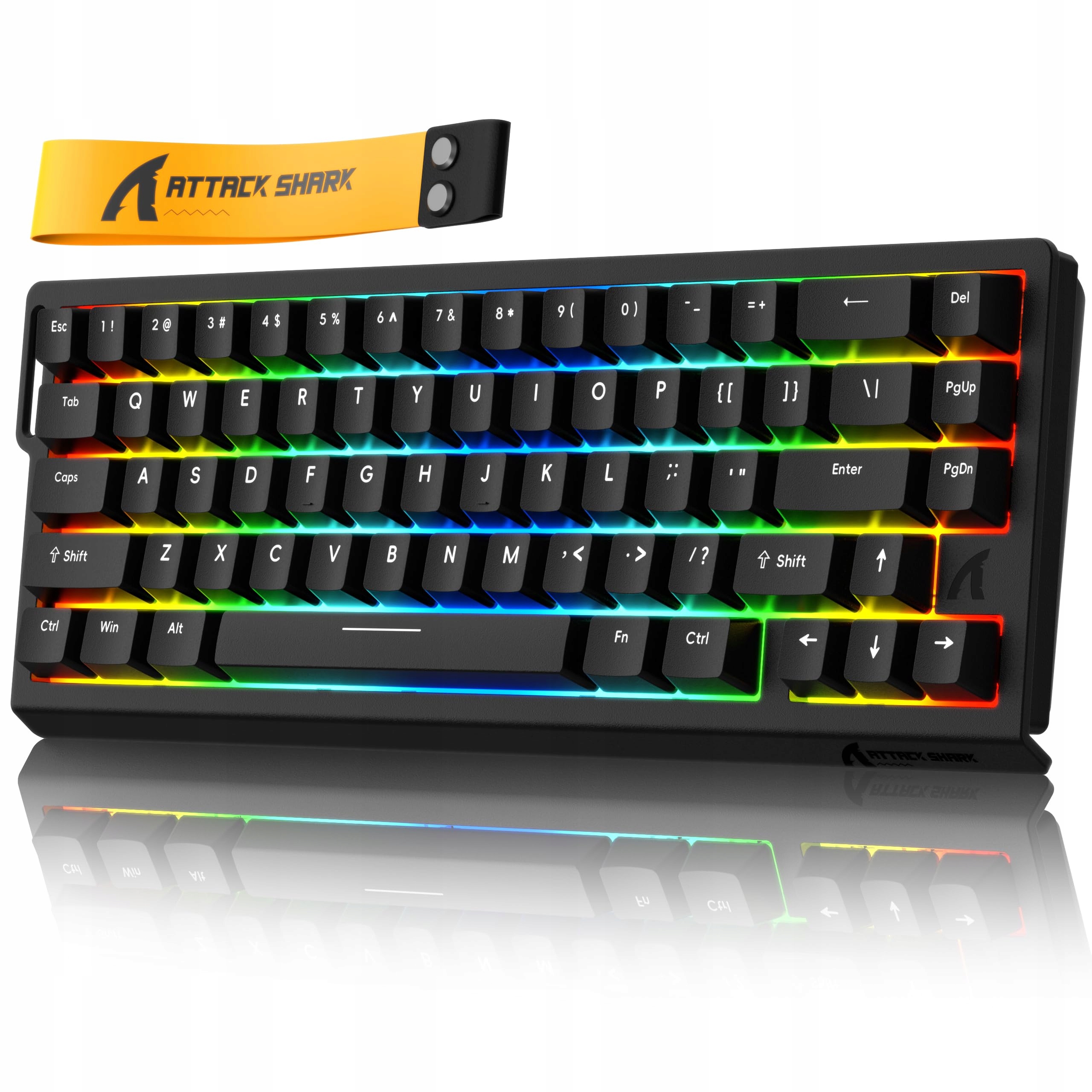Magnetická klávesnica Attack Shark X68 He Rgb 70% Magnetic Switch Popruh