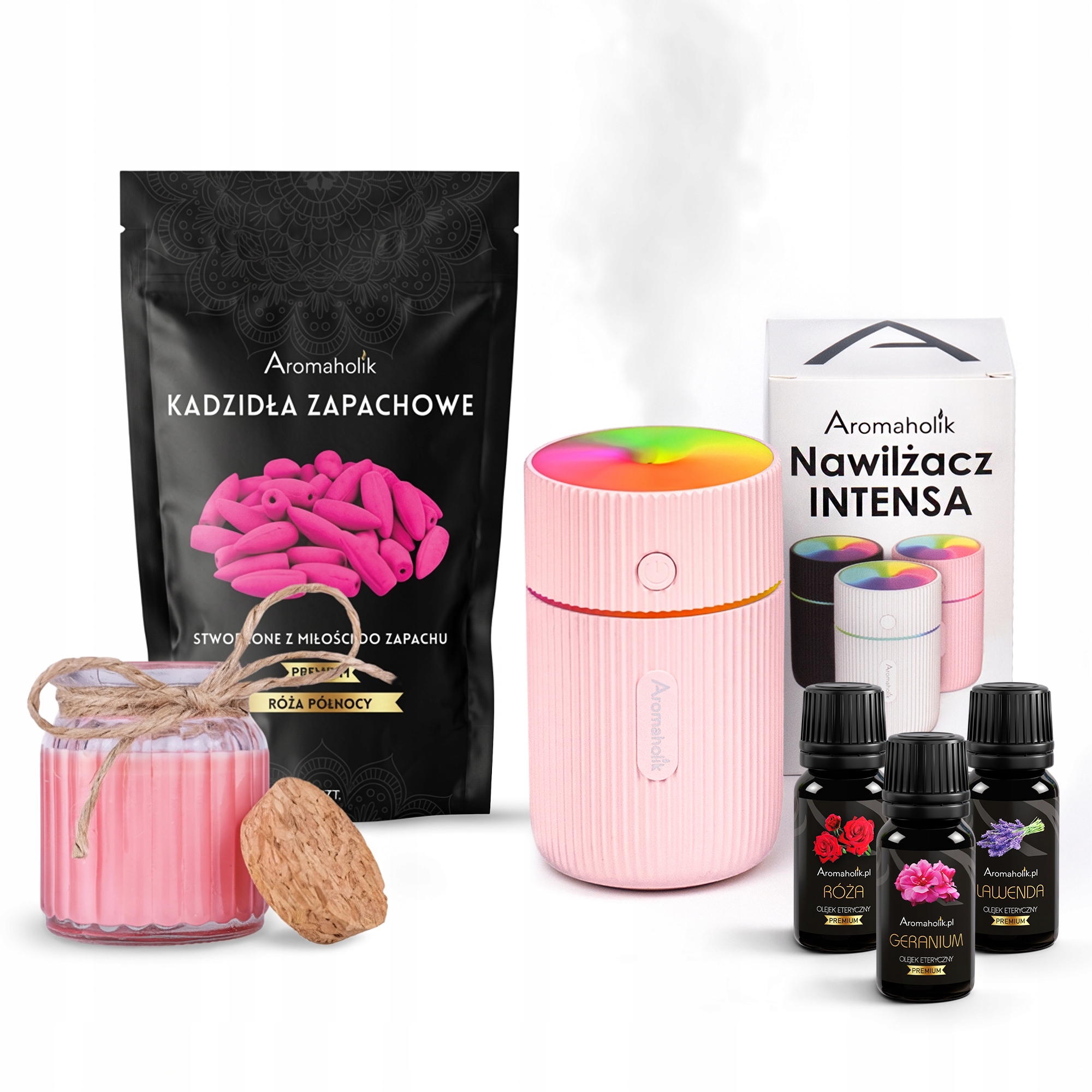 Zvlhčovač vzduchu Difuzér Aromaterapie – sada jako Dárek