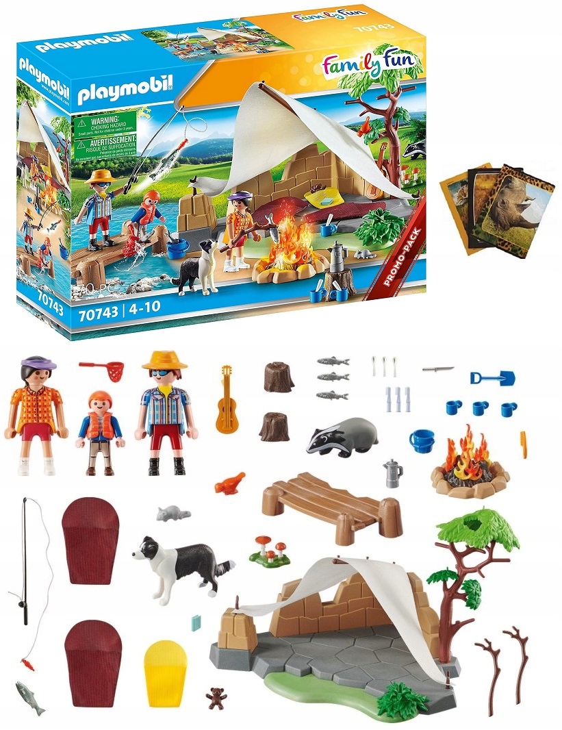 

Playmobil 70743 Klocki Rodzina Kemping Namiot