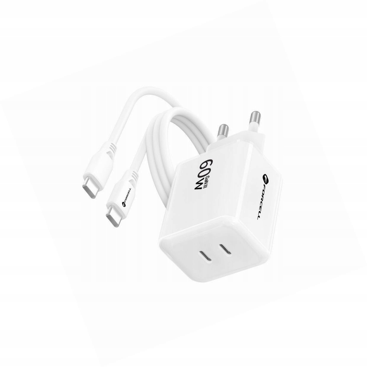 Szybka ładowarka Avs GaN III 60W biała kabel 1m do Vivo X300 5G