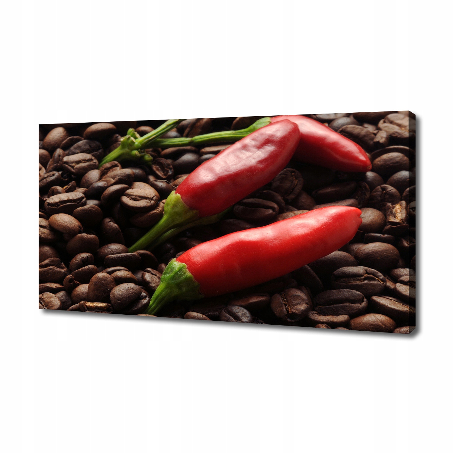 

Foto obraz na płótnie Chilli i kawa 140x70 cm
