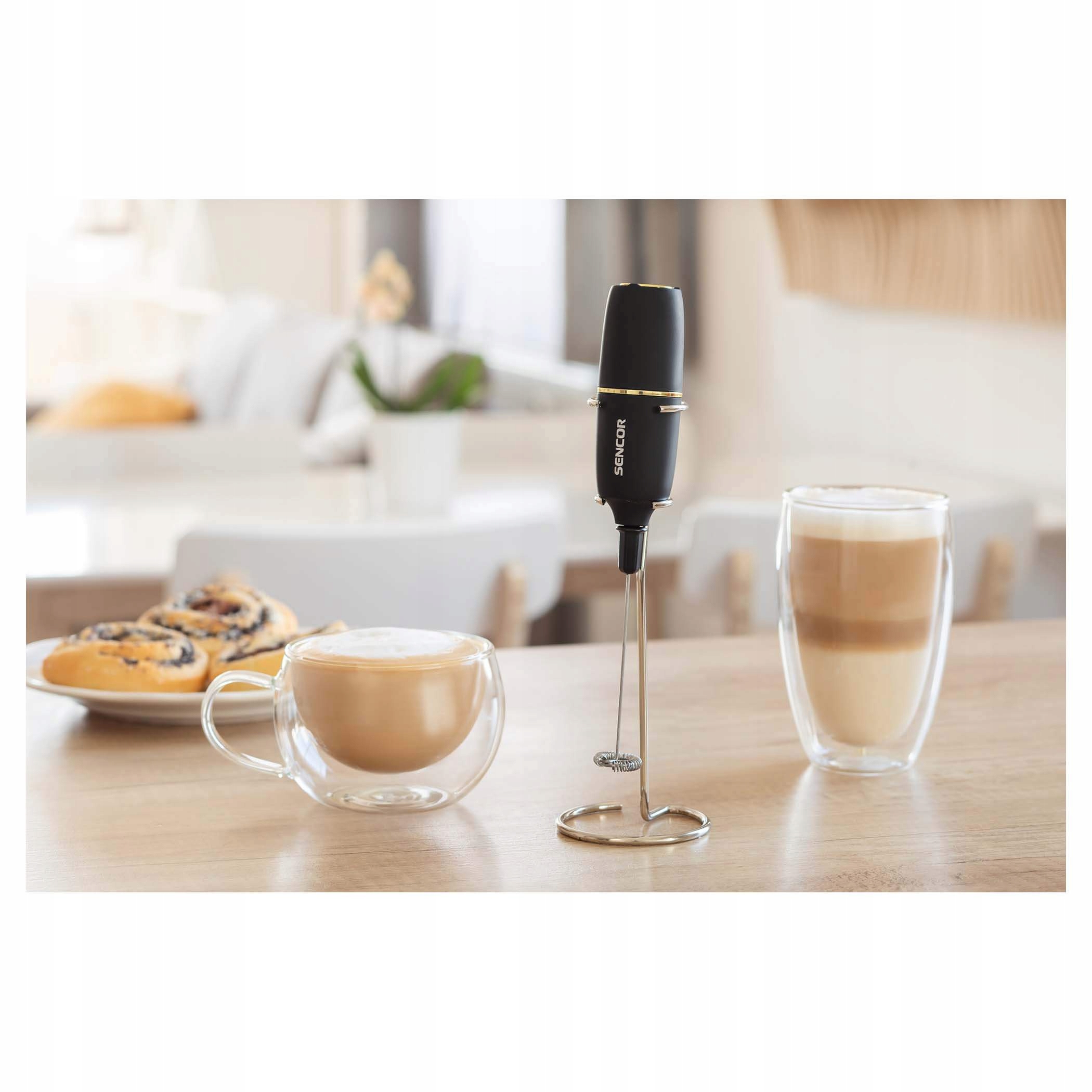 Spieniacz do mleka Sencor SMF 1010BK 6000ob/min Zasilanie baterie
