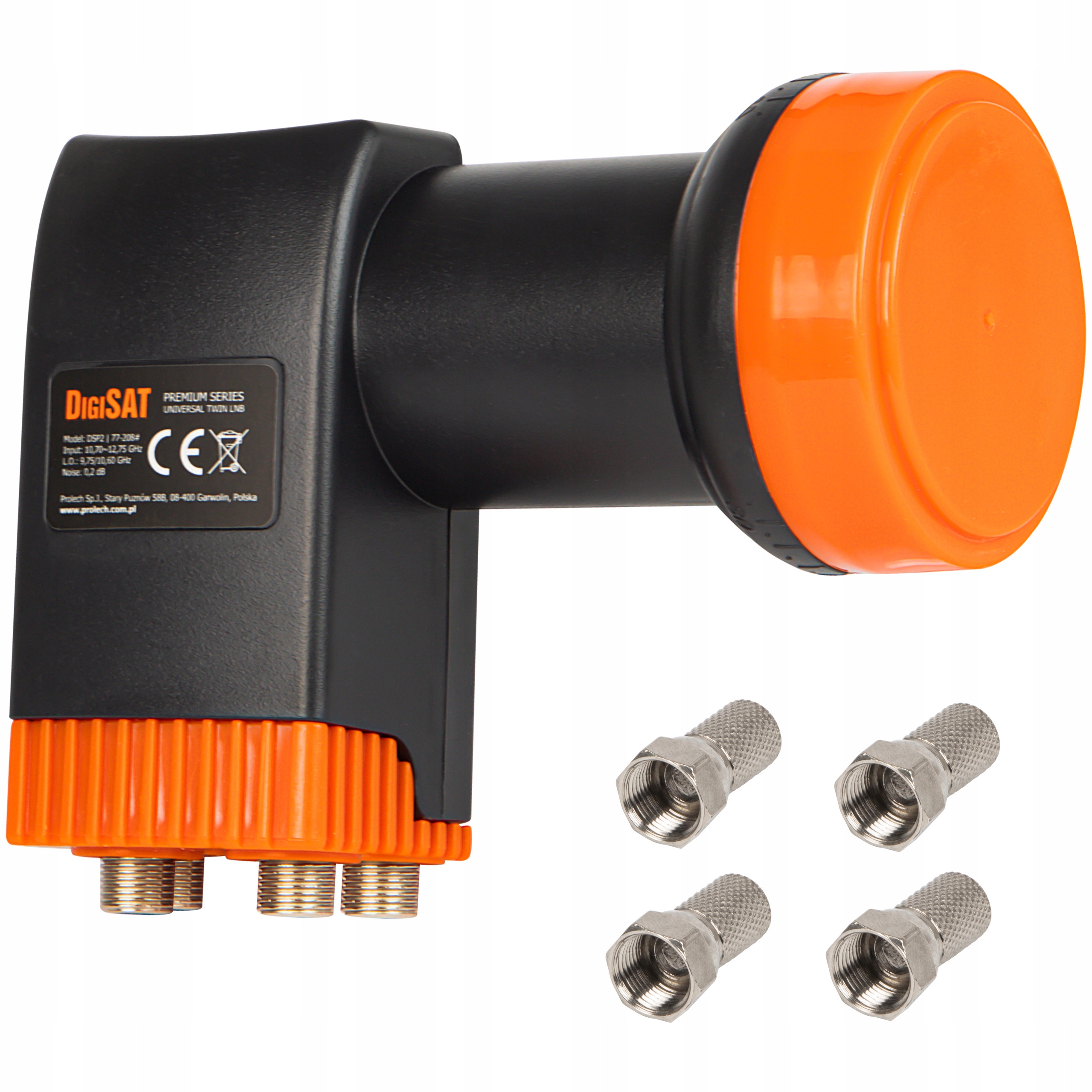 KONWERTER SATELITARNY QUAD PREMIUM 4K HD 4 GNIAZDA