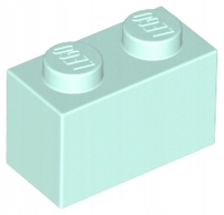 

Lego 3004 Klocek 1x2 light aqua Nowy (1g)