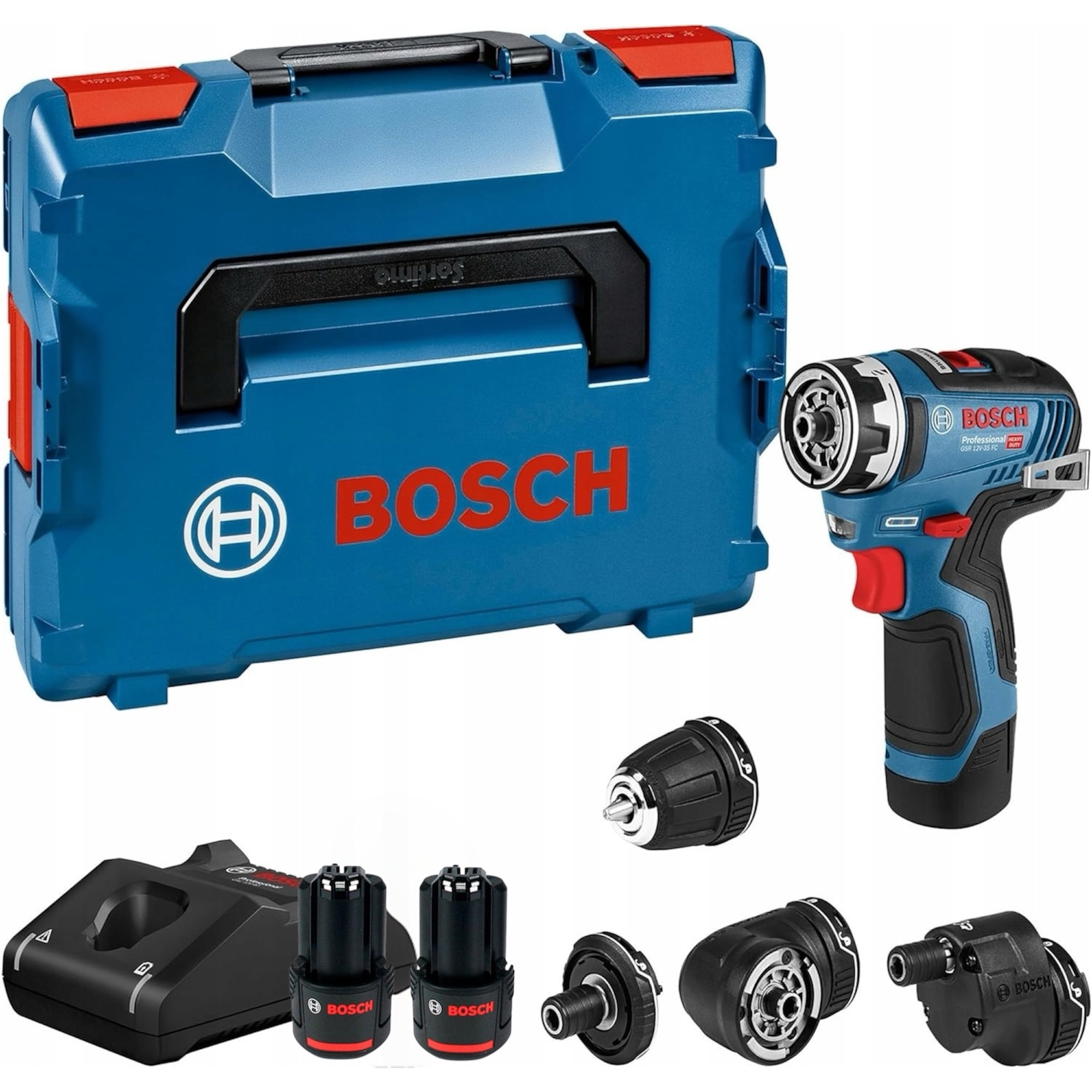 Bosch Gsr 12V-35 Fc 12 V 2 x akumulator 3 Ah +ładowarka 4w1 Walizka