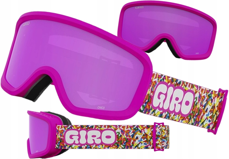 Dětské lyžařské brýle Giro Chico 2.0 Pink Sprinkless Pink Anti-fog