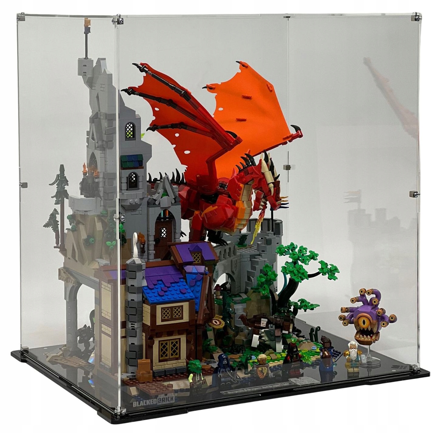 Vitrína Blacked Brick pre Lego 21348 Ideas Dungeons Dragons: Príbeh draka