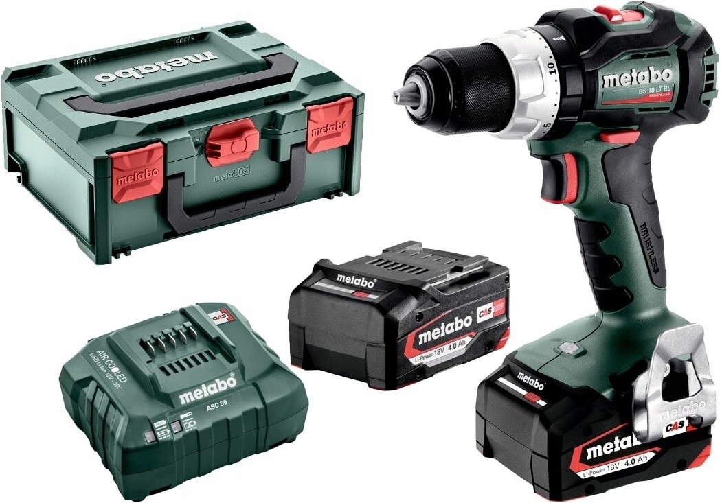 Aku vŕtačka Metabo Bs 18 Lt Bl 2x4,0 Ah 602325500