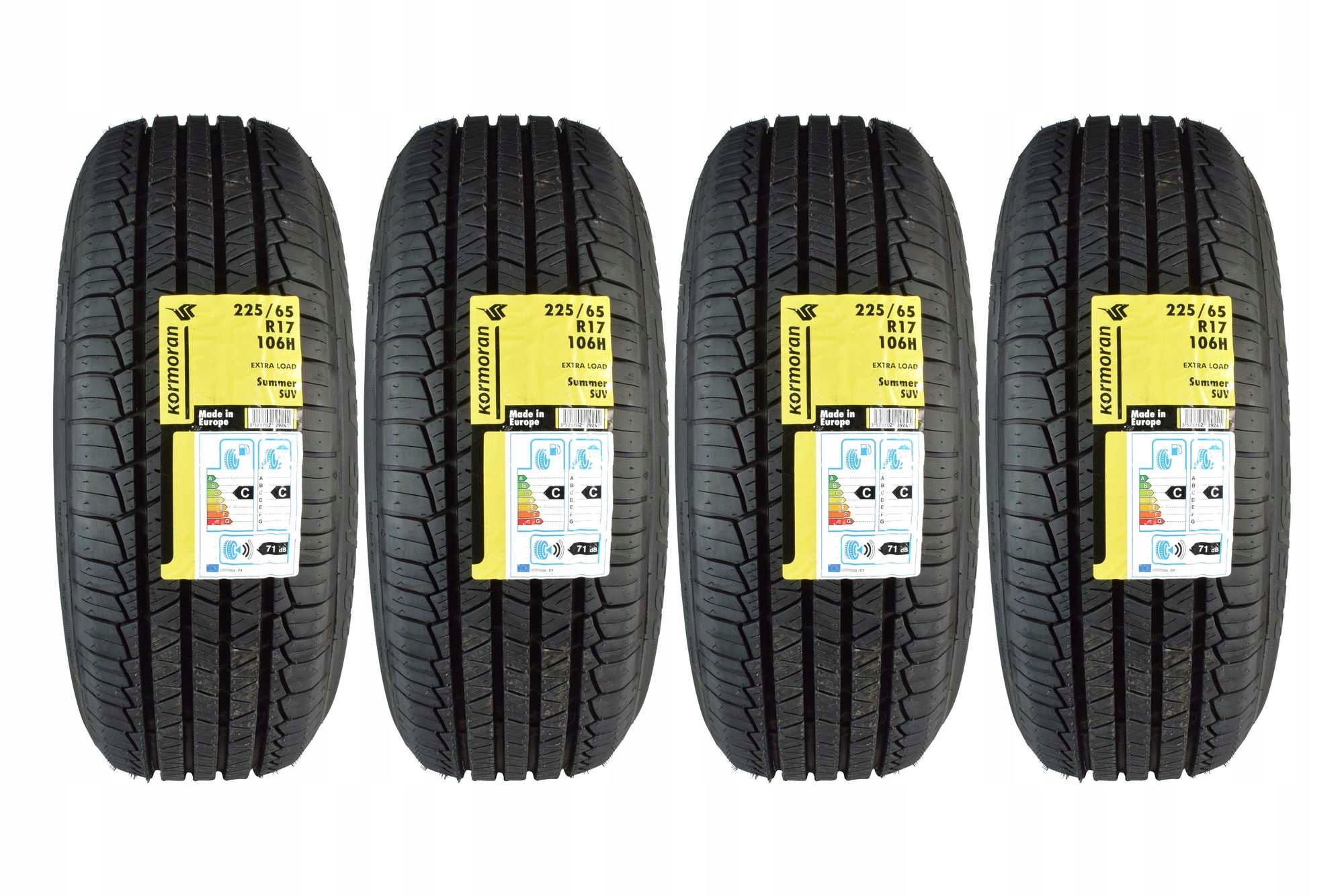 4 літні шини 225 / 65R17 Kormoran SUV Summer