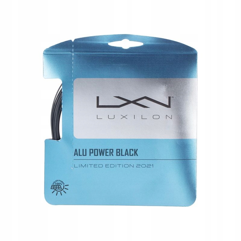 Tenisový výplet Luxilon Alu Power Black 1,25 12 m