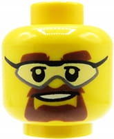 

Lego głowa główka figurki męska, okulary, broda