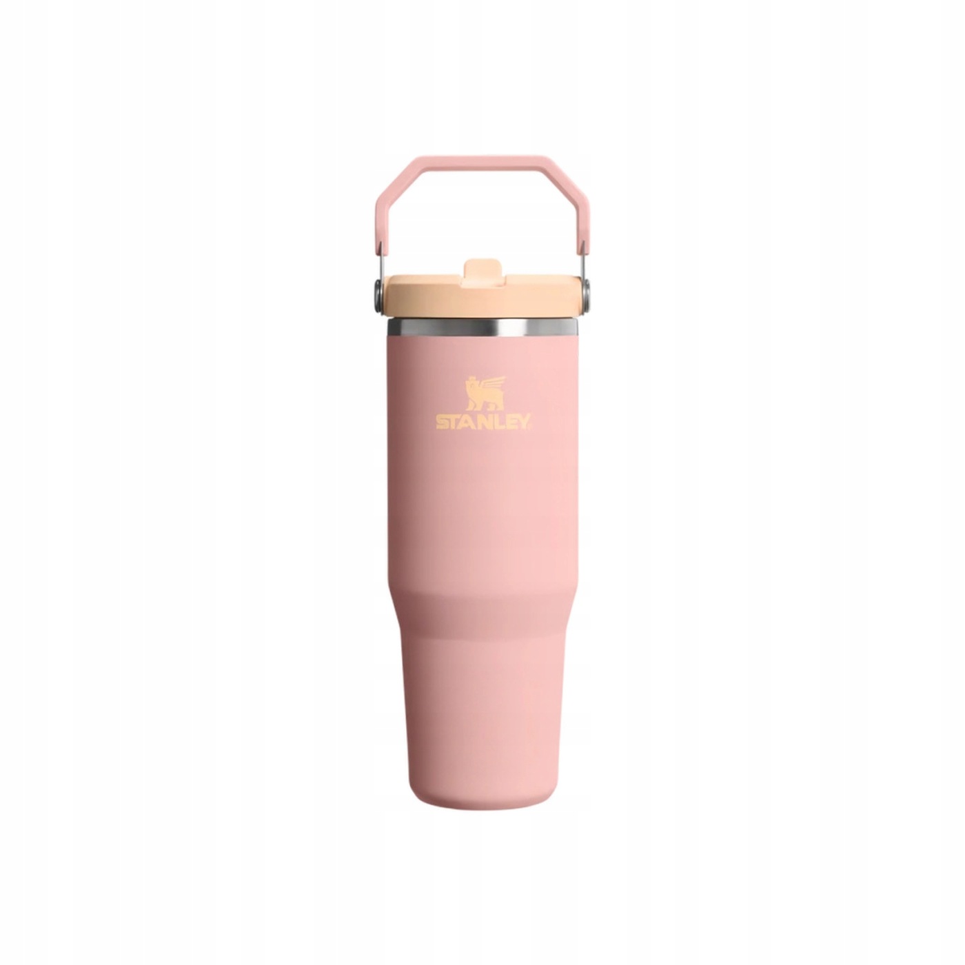Termohrnek Stanley Iceflow Flip Straw Peach Rose – 890 ml, růžový
