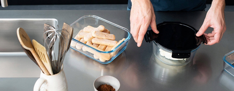 NACZYNIE ŻAROODPORNE SZKLANE z POKRYWĄ PYREX DUŻE Marka Pyrex