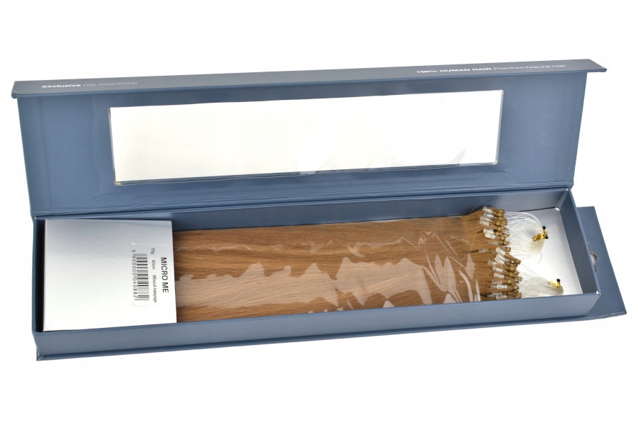 WŁOSY NATURALNE MIKRORINGI 50cm 70g BISCUIT BALAYA