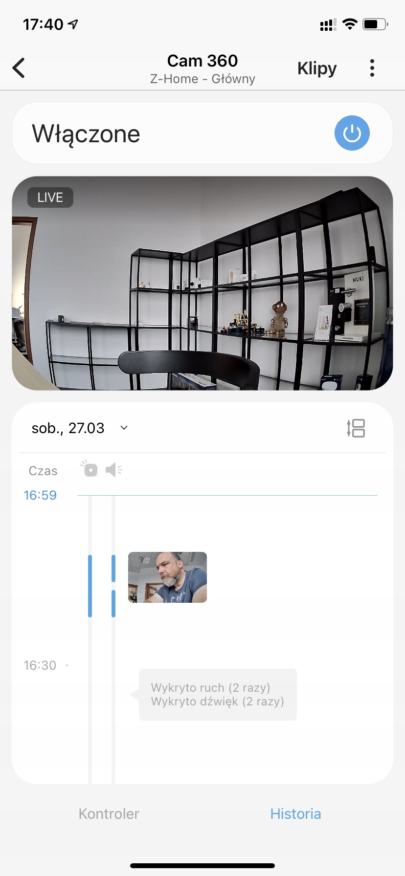 Mini kamera Aeotec Cam 360 Full HD (1920 x 1080) Model Cam 360