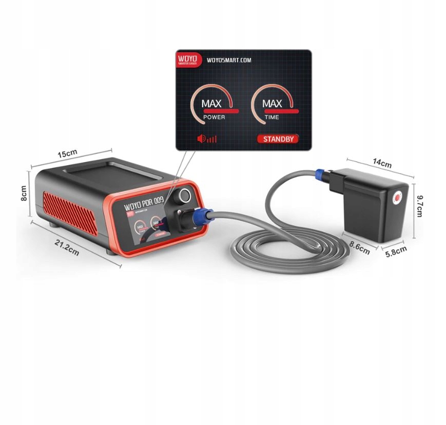 Woyo 009 Hliník T Hotbox Pdr Indukcia záhybov Lampa Pdr Led