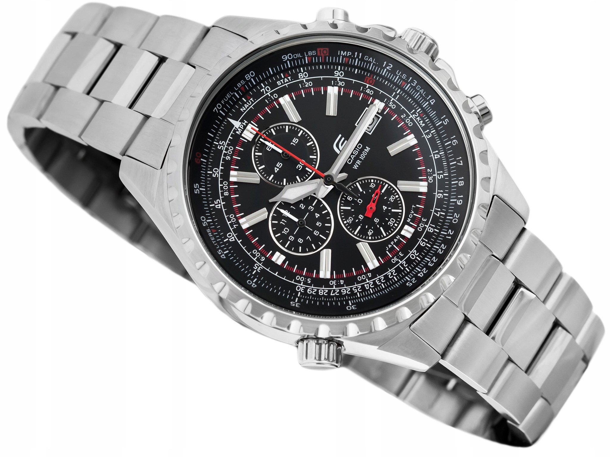 МУЖСКИЕ ЧАСЫ CASIO EF-527D-1AVEF 100M СЕКУНДОМЕР ДАТА