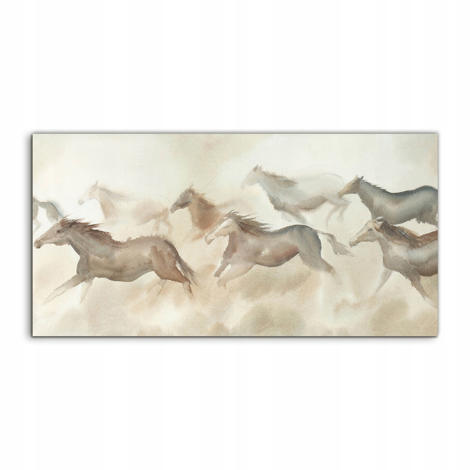 

Obraz akryl 120x60 na prezent Stado Koni Akwarele