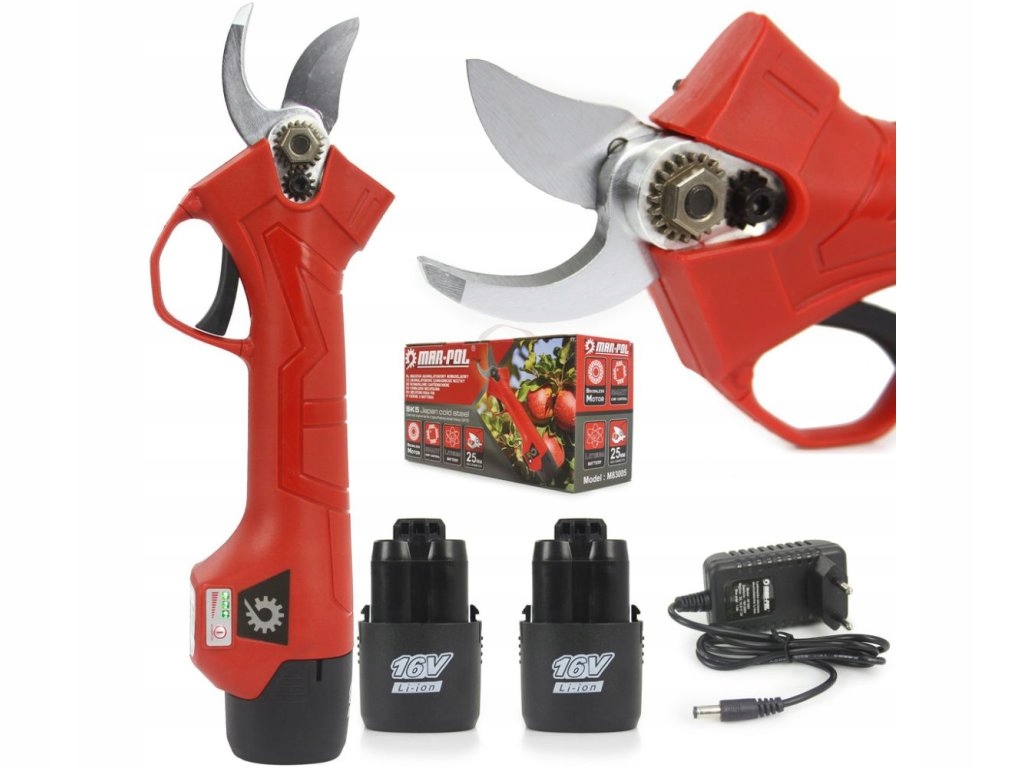 Nůžky zahradnické aku 25 mm 2xLi-Ion baterie M83005