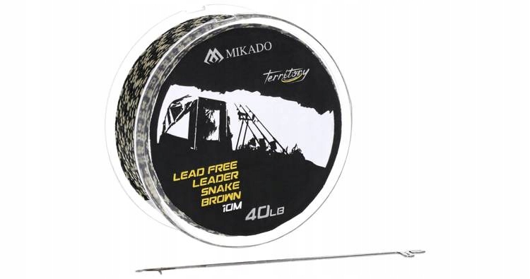 D Przypon Lead Free Leader 40lbs/10m Ciemny Mika