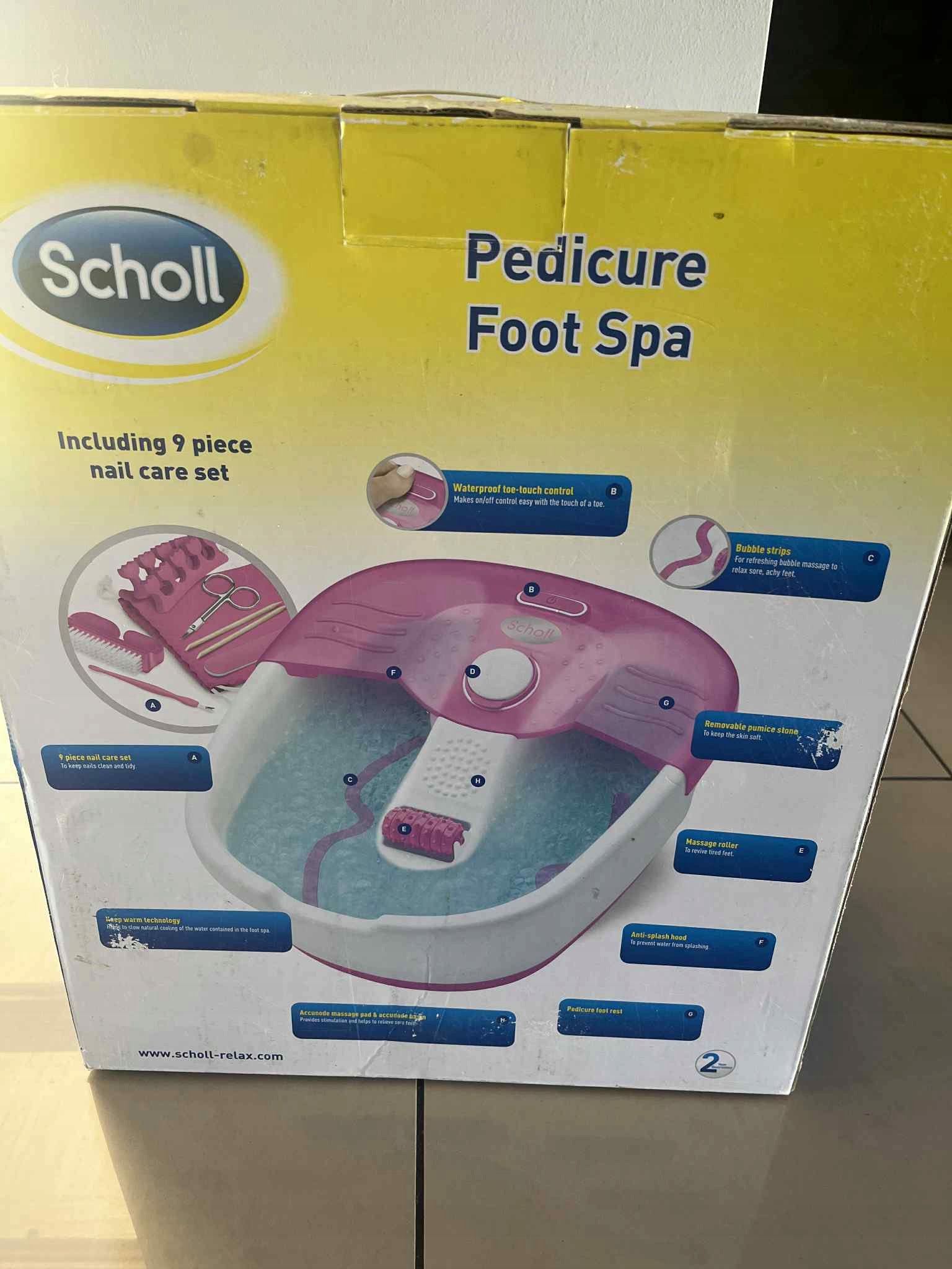 Scholl Pedicure Foot Spa masażer miska do stóp (0630623713225