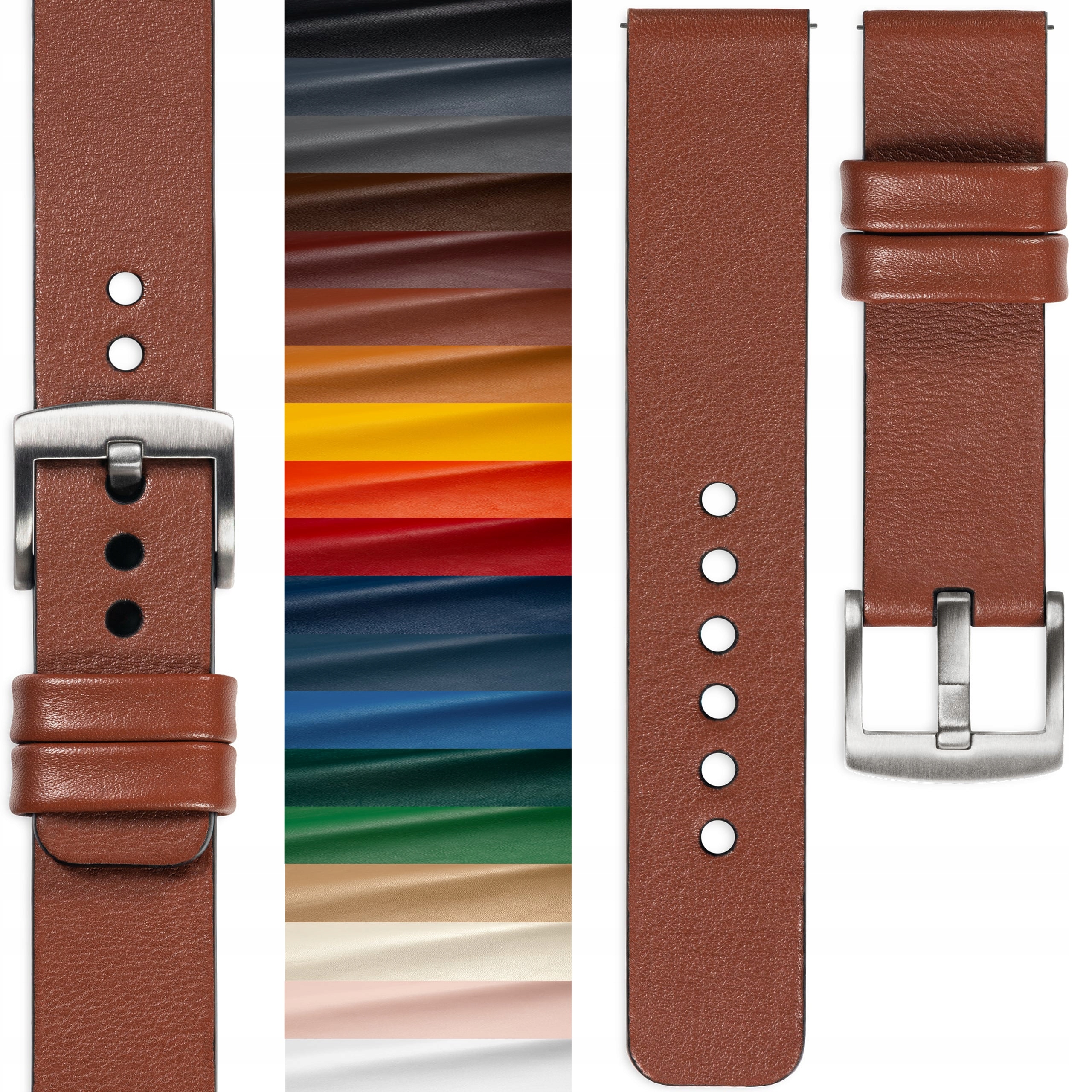 Pásek k hodinkám 18 20 22 24 26 mm kožený, ručně vyrobený, premium Movear